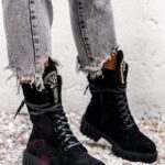 Workery zamszowe Rock Happo czarne