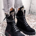 Workery zamszowe Rock Happo czarne