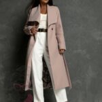 Płaszcz flauszowy Premium Fall beżowy