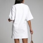 T-shirt bawełniany Never biały