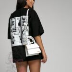 T-shirt oversize Time4 czarny