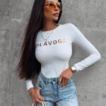 Body elastyczne długi rękaw Molta Ola Voga ecru