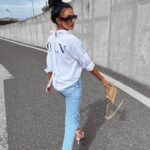 Koszula klasyczna bawełniana damska Saro Ola Voga biała