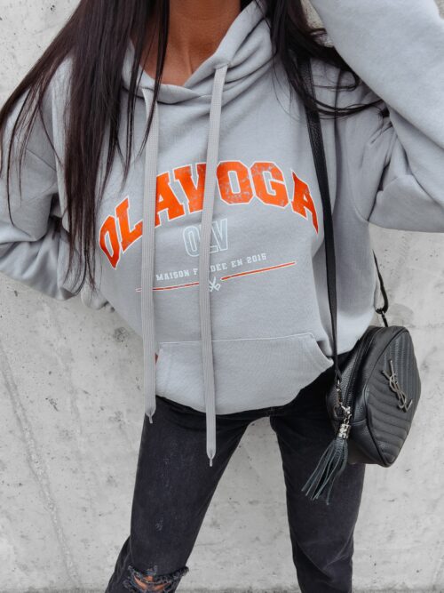 Bluza klasyczna damska z kapturem Ranci Ola Voga szara