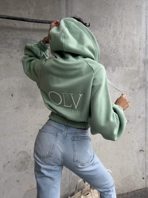Bluza z kapturem damska Annaya Ola Voga oliwkowa