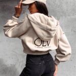 Bluza z kapturem damska Annaya Ola Voga beżowa