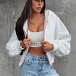 Bluza z kapturem damska Annaya Ola Voga ecru