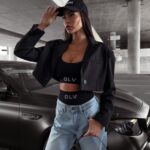 Żakiet damski gładki Kalosa Ola Voga czarny