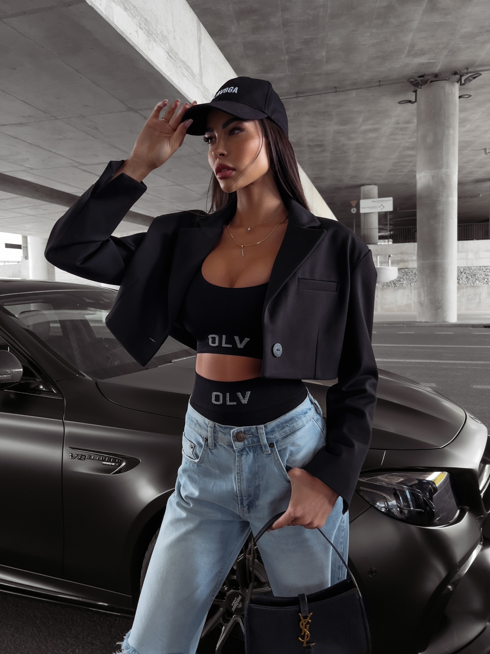 Żakiet damski gładki Kalosa Ola Voga czarny Żakiet damski gładki Kalosa Ola Voga czarny