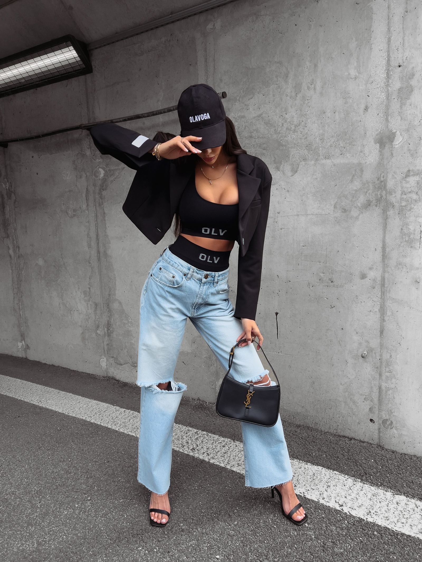 Żakiet damski gładki Kalosa Ola Voga czarny Żakiet damski gładki Kalosa Ola Voga czarny