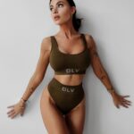 Komplet bieliźniany logowany Lagio 2023 Ola Voga khaki