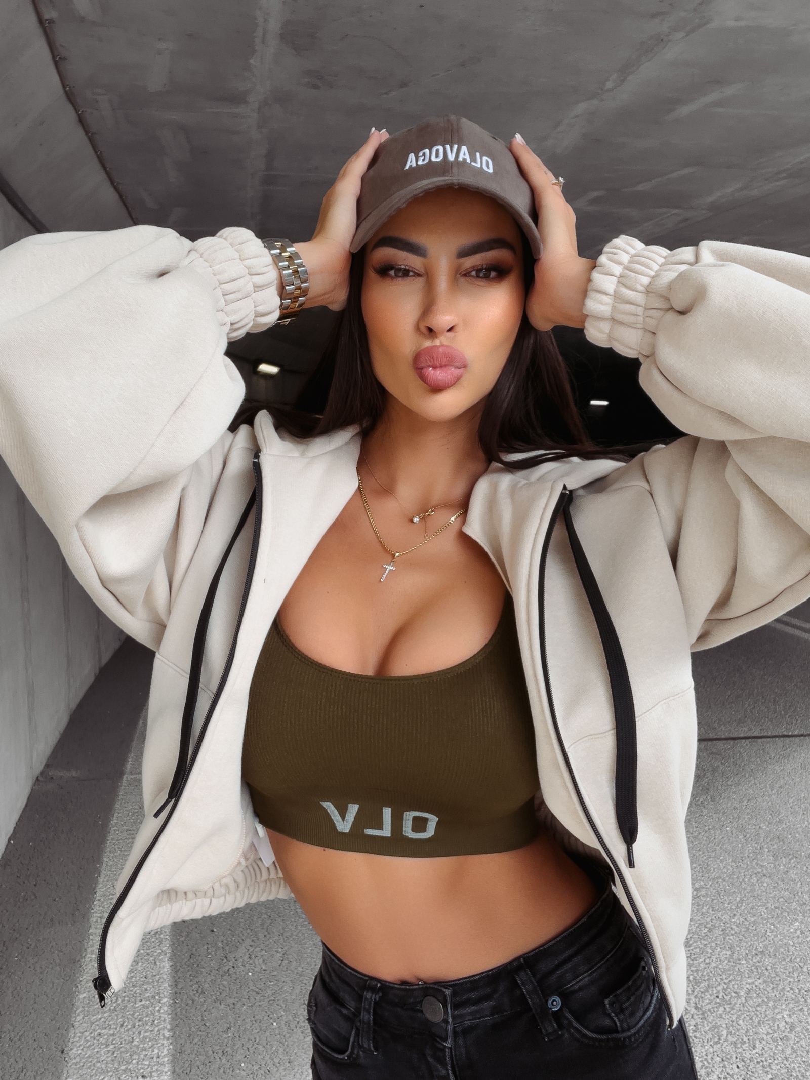 Czapka z daszkiem unisex Masis 2023 Ola Voga khaki Czapka z daszkiem unisex Masis 2023 Ola Voga khaki