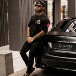 T-shirt bawełniany unisex różowy nadruk Sirty Ola Voga czarny