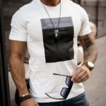 T-shirt bawełniany męski Texas Ola Voga ecru