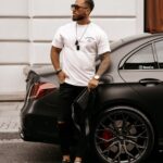 T-shirt męski bawełniany z nadrukiem Crd Ola Voga biały