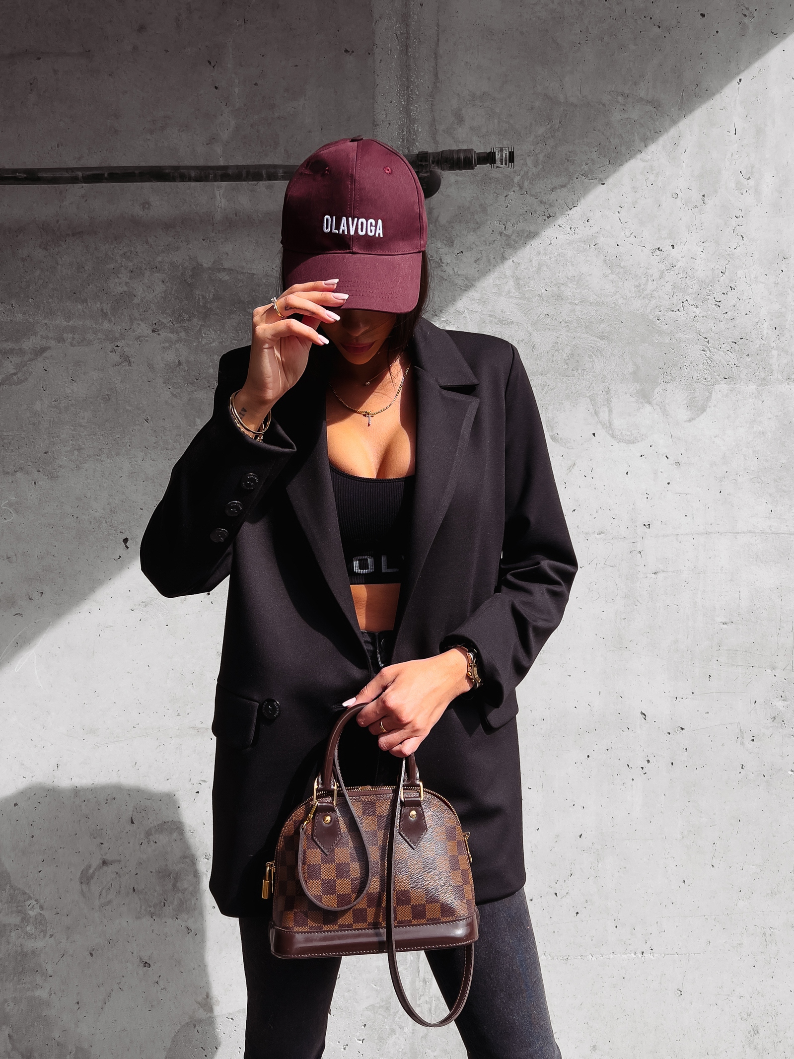 Czapka z daszkiem unisex Masis 2023 Ola Voga bordowa