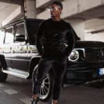 Komplet welurowy męski Beryl Ola Voga czarny