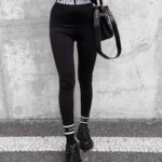 Legginsy wyszczuplające logowane Legra 2023 Ola Voga czarne