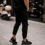 Spodnie dresowe męskie logowane Stratos Ola Voga czarne