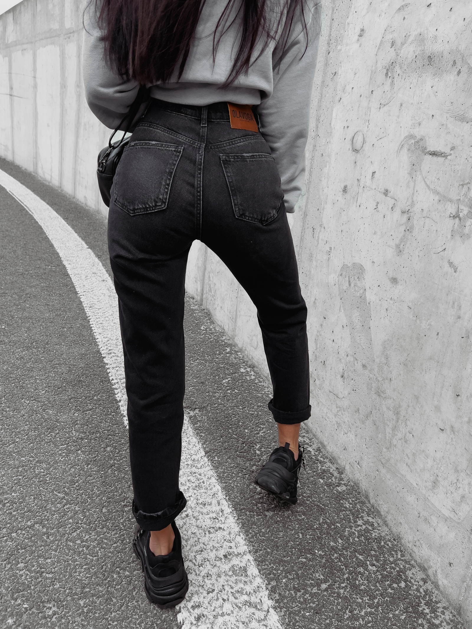 Spodnie jeansowe damskie klasyczne Lastro Ola Voga czarne Spodnie jeansowe damskie klasyczne Lastro Ola Voga czarne