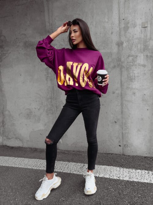 Spodnie jeansowe damskie fit mom Future Ola Voga czarne