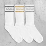 3-PAK Skarpetek bawełnianych Carto 2023 Ola Voga biały