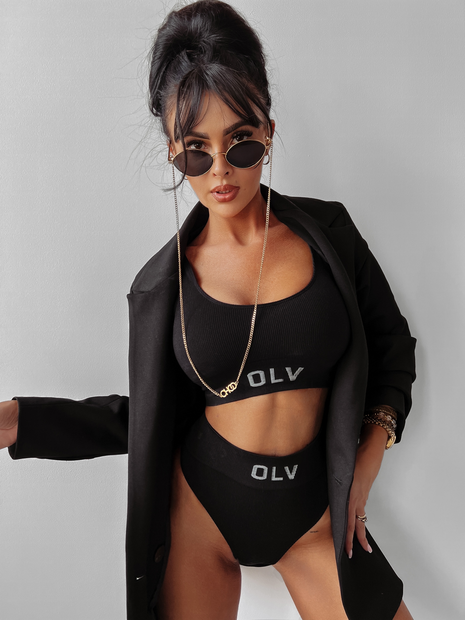 PREORDER Komplet bieliźniany logowany Lagio 2023 Ola Voga czarny PREORDER Komplet bieliźniany logowany Lagio 2023 Ola Voga czarny