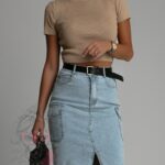 Top sweterkowy Gerni beżowy