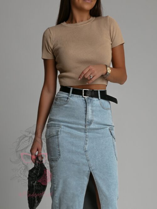 Top sweterkowy Gerni beżowy