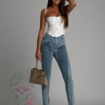 Spodnie jeansowe Valof niebieskie