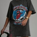 T-shirt dekatyzowany Rolling Stones II szary