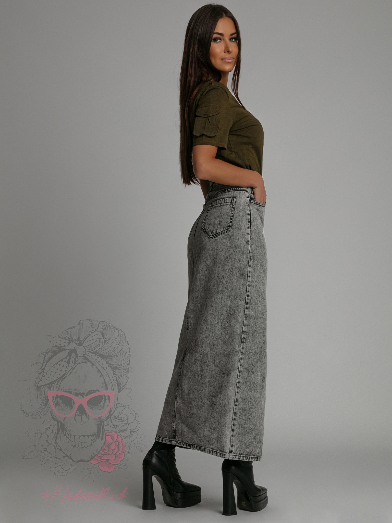 T-shirt z kieszonką Aren khaki T-shirt z kieszonką Aren khaki