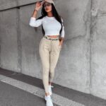 Bluzka dopasowana basicowa True Ola Voga ecru