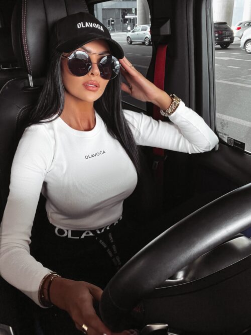 Bluzka dopasowana basicowa True Ola Voga ecru