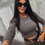 Bluzka dopasowana basicowa True Ola Voga grafitowa