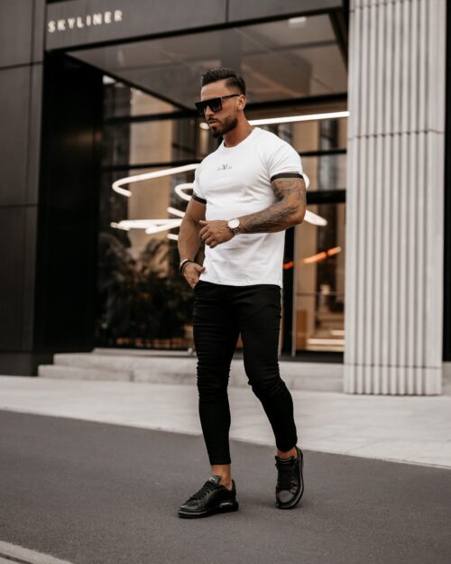 T-shirt bawełniany męski Ovg Ola Voga biały