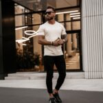 T-shirt bawełniany męski z nadrukiem Bur Ola Voga beżowy