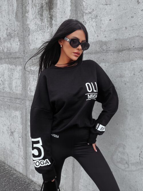 Bluza bawełniana Averil Ola Voga czarna