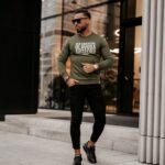 Bluzka longsleeve męska Essen Ola Voga khaki