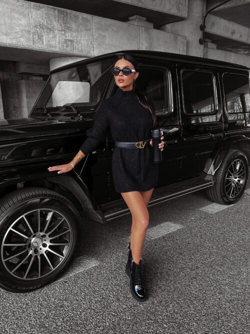 Sweter półgolf oversize Lope Ola Voga czarny