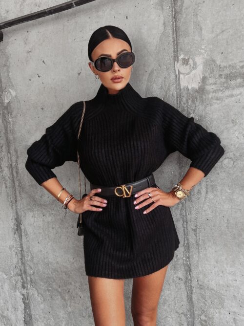 Sweter półgolf oversize Lope Ola Voga czarny