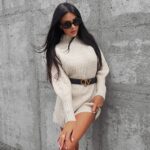 Sweter półgolf oversize Lope Ola Voga beżowy