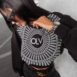 Bluza damska bawełniana logowana Tanes Ola Voga czarna