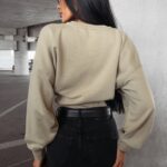 Bluza damska bawełniana logowana Tanes Ola Voga khaki