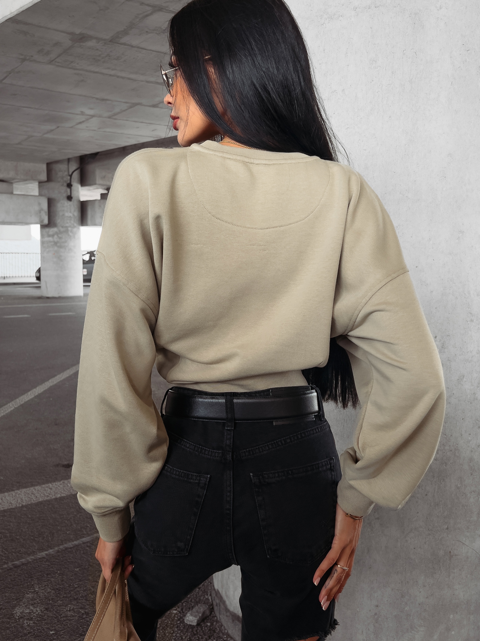 Bluza damska bawełniana logowana Tanes Ola Voga khaki Bluza damska bawełniana logowana Tanes Ola Voga khaki