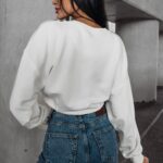 Bluza damska bawełniana logowana Tanes Ola Voga biała