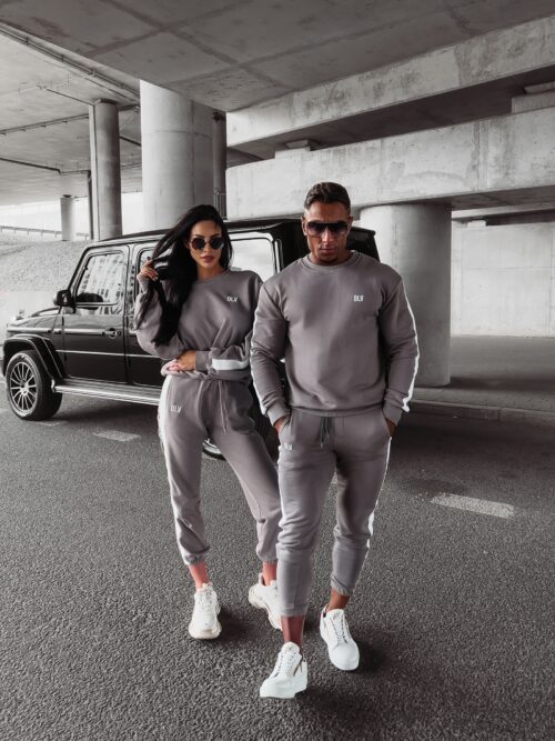 Komplet dresowy damski z lampasem Alaia Ola Voga szary