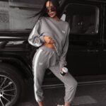 Komplet dresowy damski z lampasem Alaia Ola Voga szary