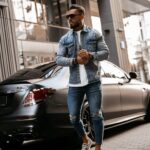 Koszula jeansowa męska regular fit Milo Ola Voga niebieska