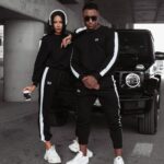 Komplet dresowy damski z lampasem Alaia Ola Voga czarny